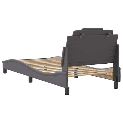 sengeramme uden madras Viana 80x200 cm kunstlæder grå