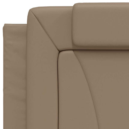 sengeramme uden madras Viana 80x200 cm kunstlæder cappuccinofarvet