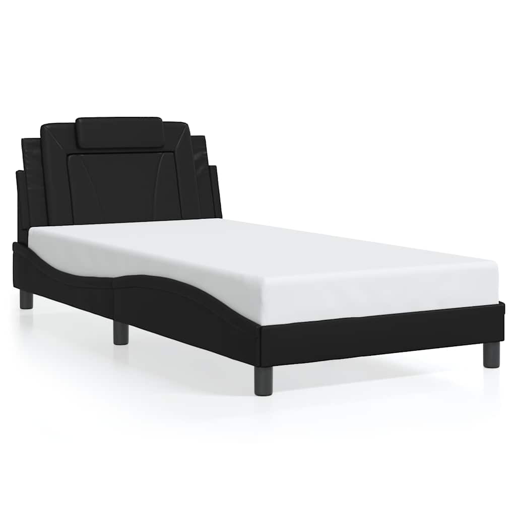 sengeramme uden madras Viana 100x200 cm kunstlæder sort