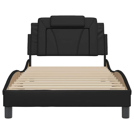sengeramme uden madras Viana 100x200 cm kunstlæder sort