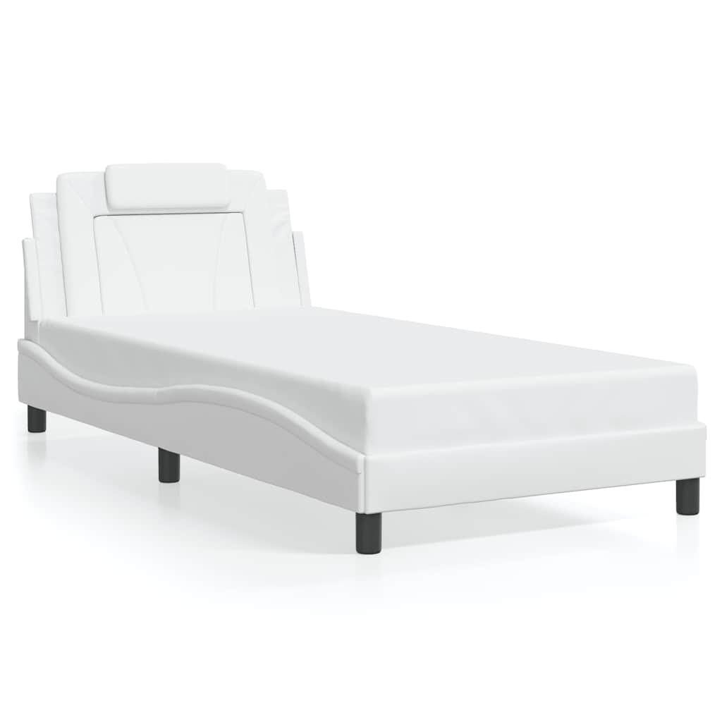 sengeramme uden madras Viana 100x200 cm kunstlæder hvid