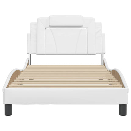 sengeramme uden madras Viana 100x200 cm kunstlæder hvid