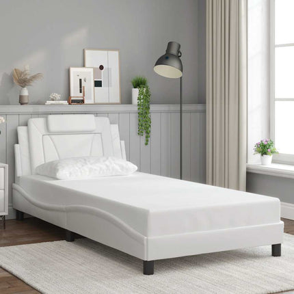 sengeramme uden madras Viana 100x200 cm kunstlæder hvid