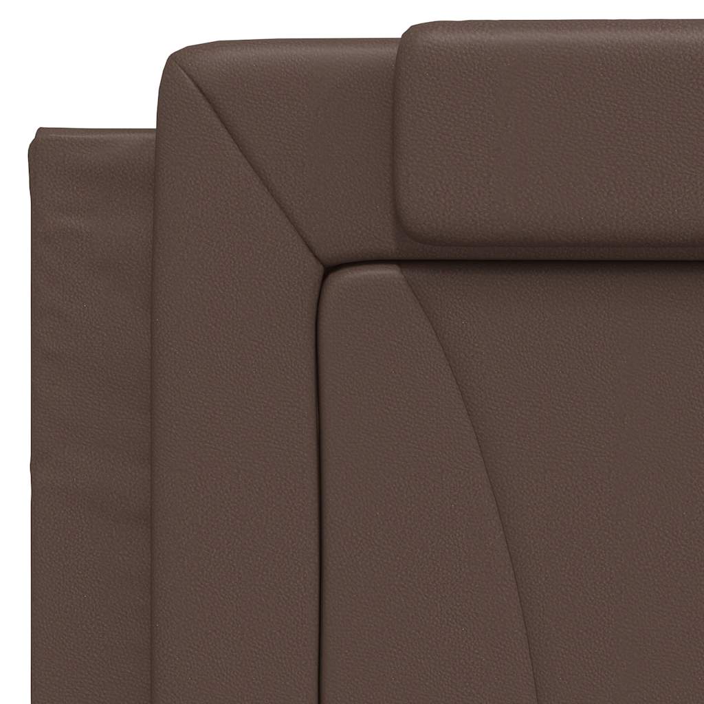 sengeramme uden madras Viana 100x200 cm kunstlæder brun