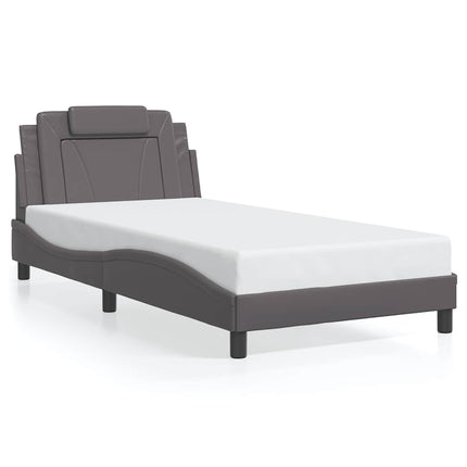 sengeramme uden madras Viana 100x200 cm kunstlæder grå