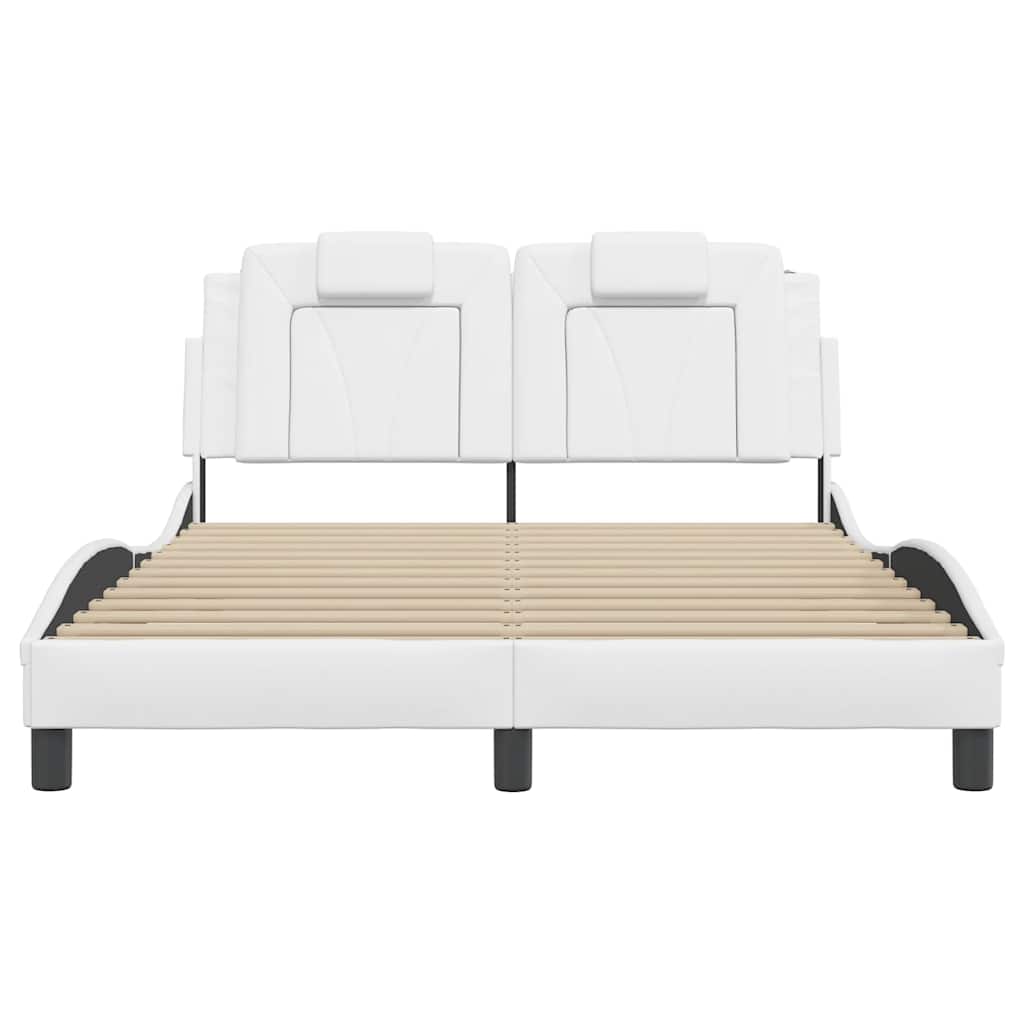sengeramme uden madras Viana 120x200 cm kunstlæder hvid