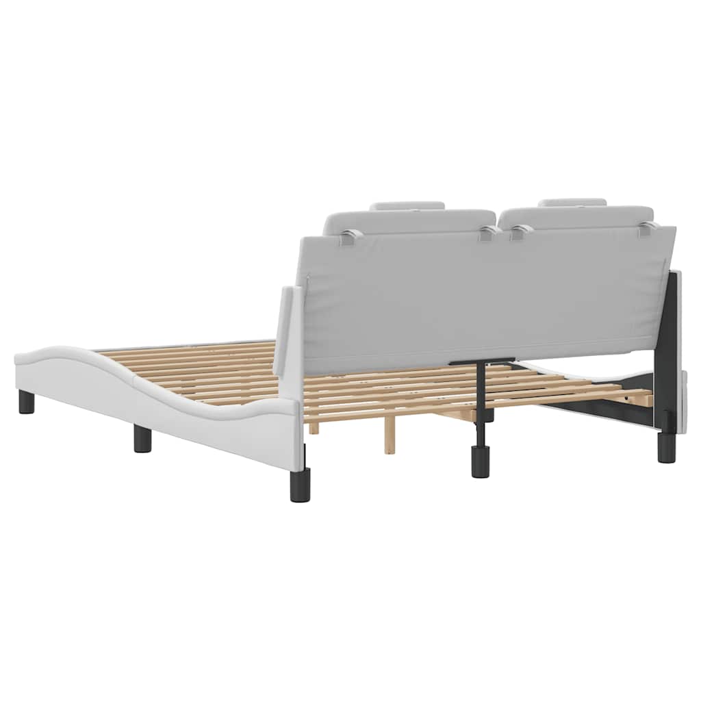 sengeramme uden madras Viana 120x200 cm kunstlæder hvid