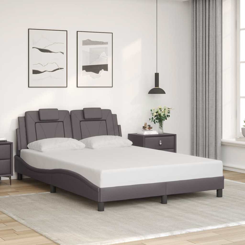 sengeramme uden madras Viana 120x200 cm kunstlæder grå