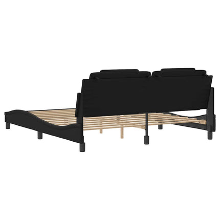 sengeramme uden madras Viana 180x200 cm kunstlæder sort