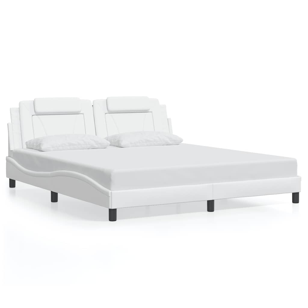 sengeramme uden madras Viana 180x200 cm kunstlæder hvid