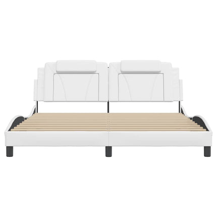 sengeramme uden madras Viana 180x200 cm kunstlæder hvid