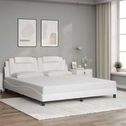 sengeramme uden madras Viana 180x200 cm kunstlæder hvid
