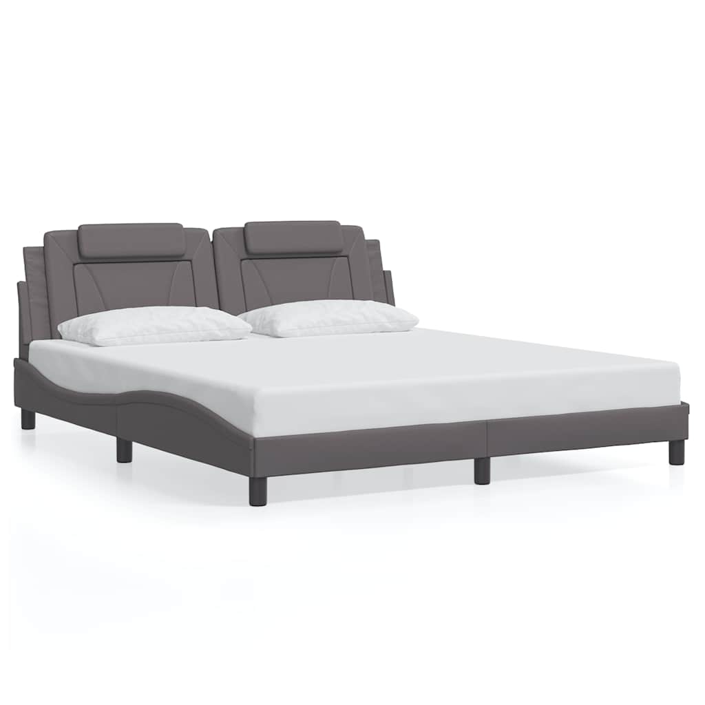 sengeramme uden madras Viana 180x200 cm kunstlæder grå