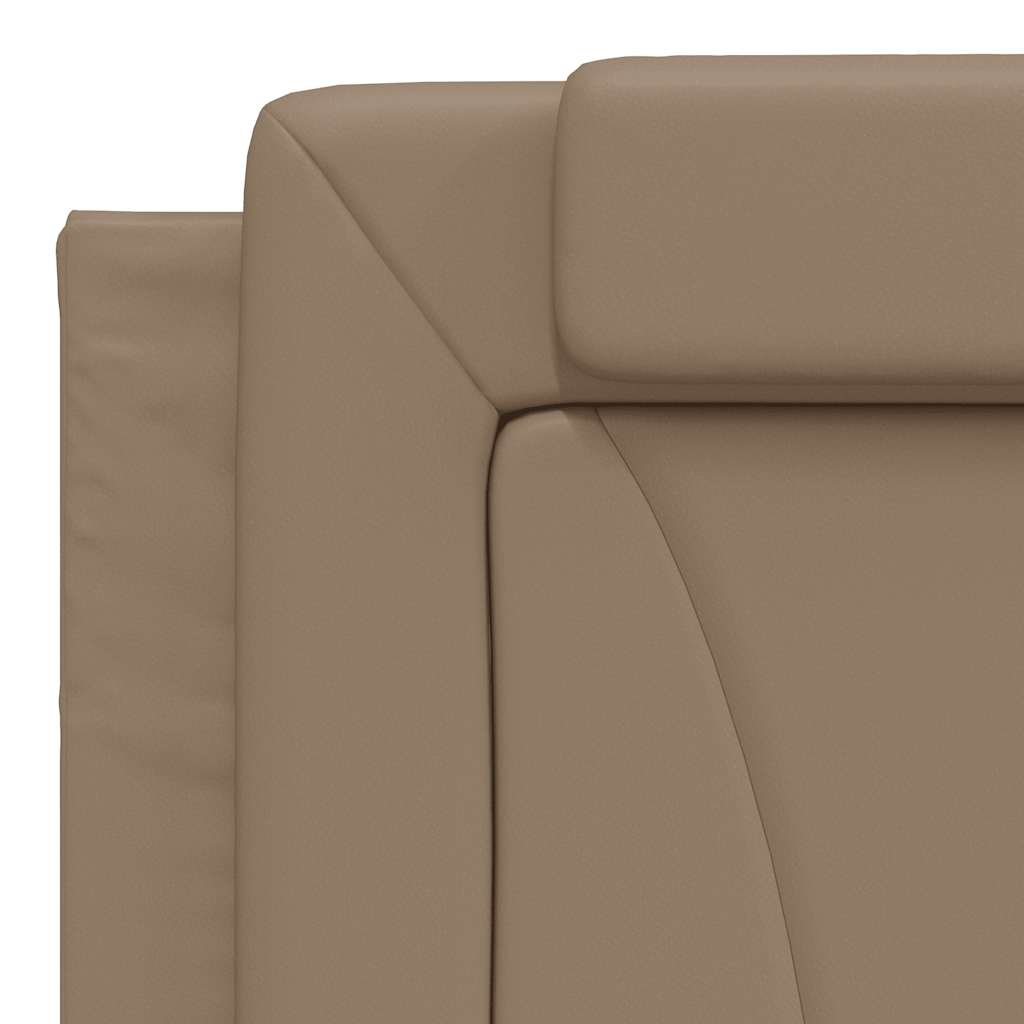 sengeramme uden madras Viana 180x200 cm kunstlæder cappuccinofarvet