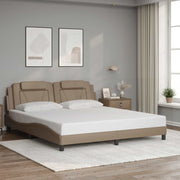sengeramme uden madras Viana 180x200 cm kunstlæder cappuccinofarvet