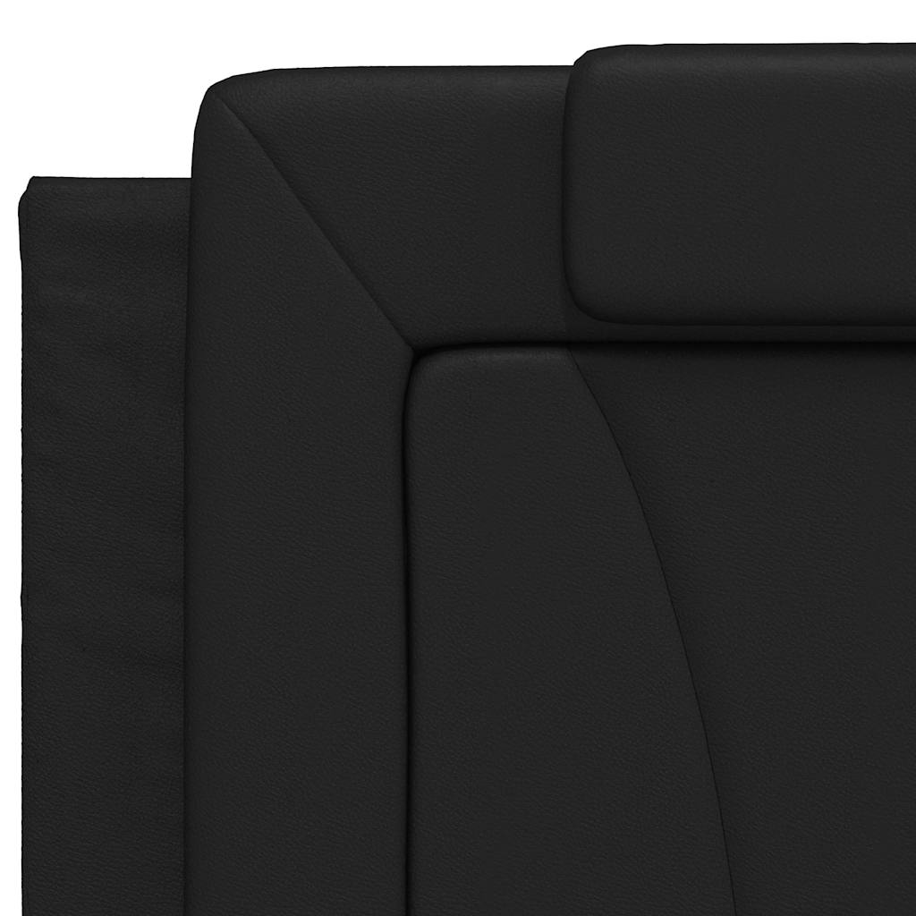 sengeramme uden madras Viana 200x200 cm kunstlæder sort