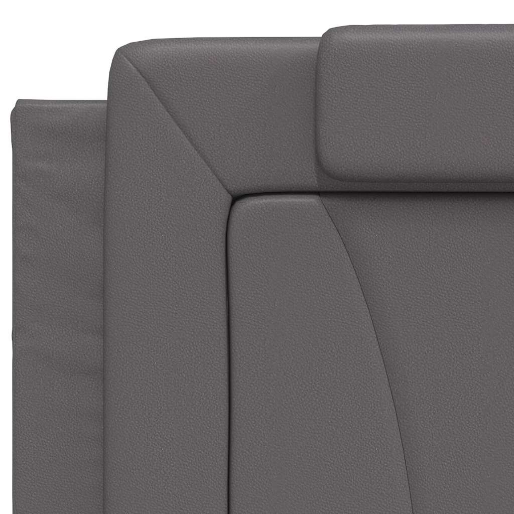 sengeramme uden madras Viana 200x200 cm kunstlæder grå