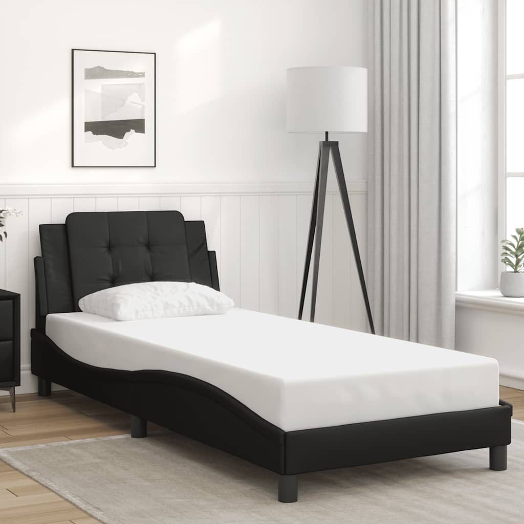 sengeramme uden madras Zadar 80x200 cm kunstlæder sort