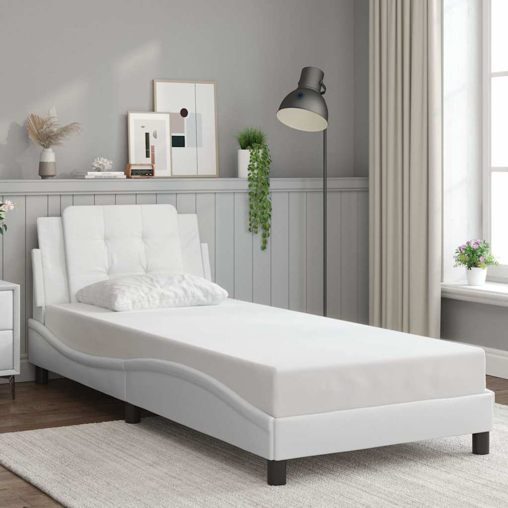 sengeramme uden madras Zadar 80x200 cm kunstlæder hvid