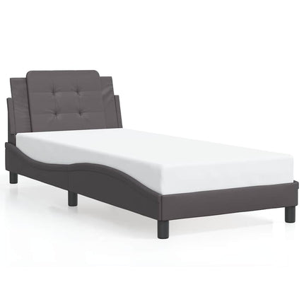 sengeramme uden madras Zadar 80x200 cm kunstlæder grå