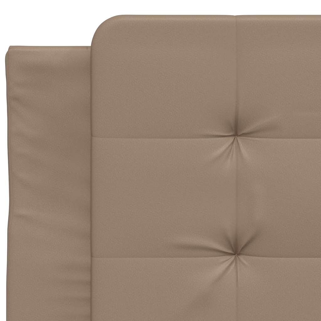 sengeramme uden madras Zadar 80x200 cm kunstlæder cappuccinofarvet