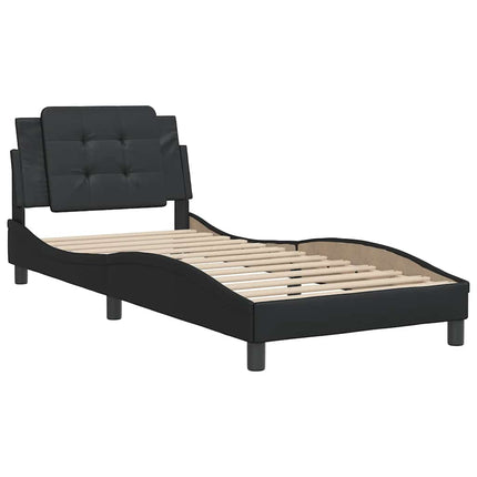sengeramme uden madras Zadar 90x190 cm kunstlæder sort