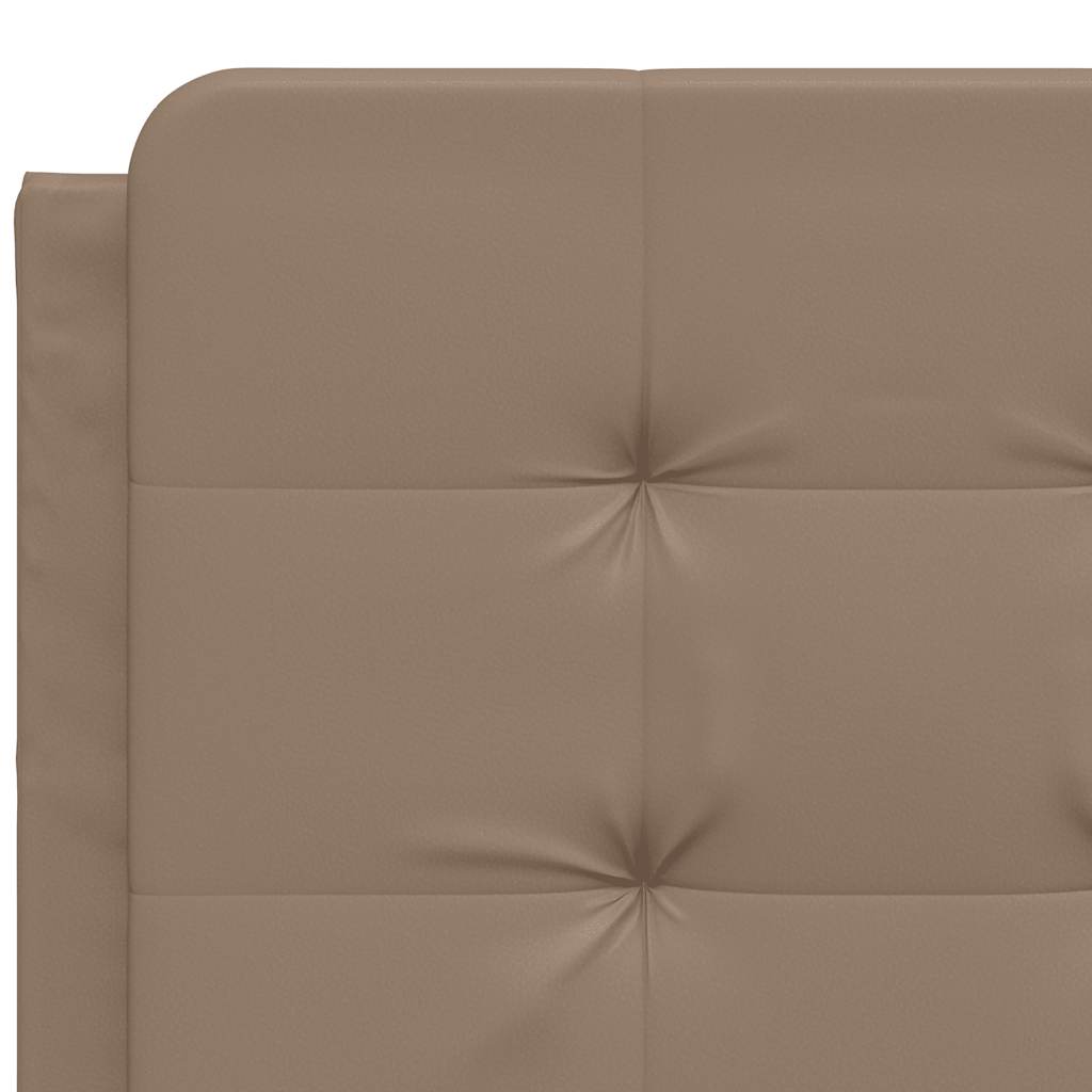 sengeramme uden madras Zadar 120x200 cm kunstlæder cappuccinofarvet