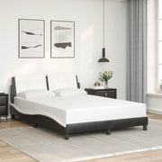 sengeramme uden madras Zadar 120x200 cm kunstlæder sort og hvid