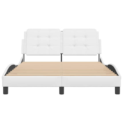 sengeramme uden madras Zadar 140x190 cm kunstlæder hvid