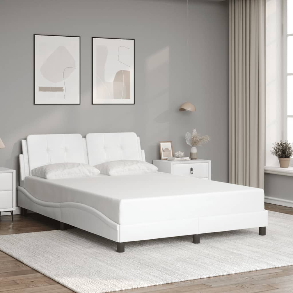 sengeramme uden madras Zadar 140x200 cm kunstlæder hvid