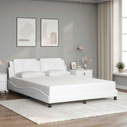 sengeramme uden madras Zadar 160x200 cm kunstlæder hvid
