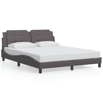 sengeramme uden madras Zadar 160x200 cm kunstlæder grå
