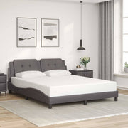 sengeramme uden madras Zadar 160x200 cm kunstlæder grå