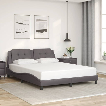 sengeramme uden madras Zadar 160x200 cm kunstlæder grå
