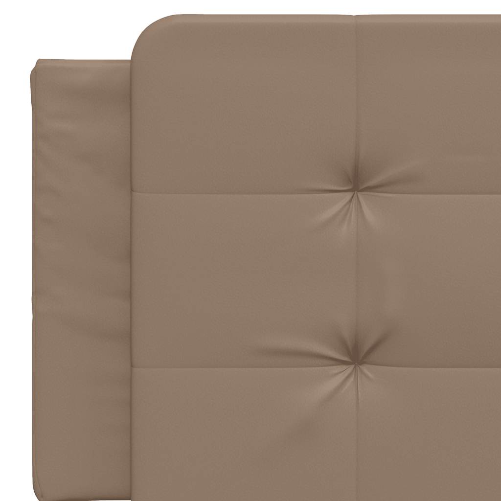 sengeramme uden madras Zadar 160x200 cm kunstlæder cappuccinofarvet