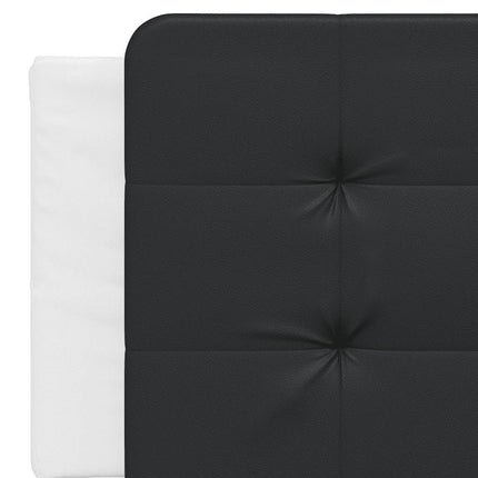 sengeramme uden madras Zadar 160x200 cm kunstlæder hvid og sort