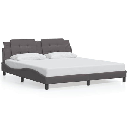 sengeramme uden madras Zadar 180x200 cm kunstlæder grå