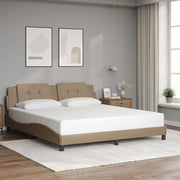 sengeramme uden madras Zadar 180x200 cm kunstlæder cappuccinofarvet