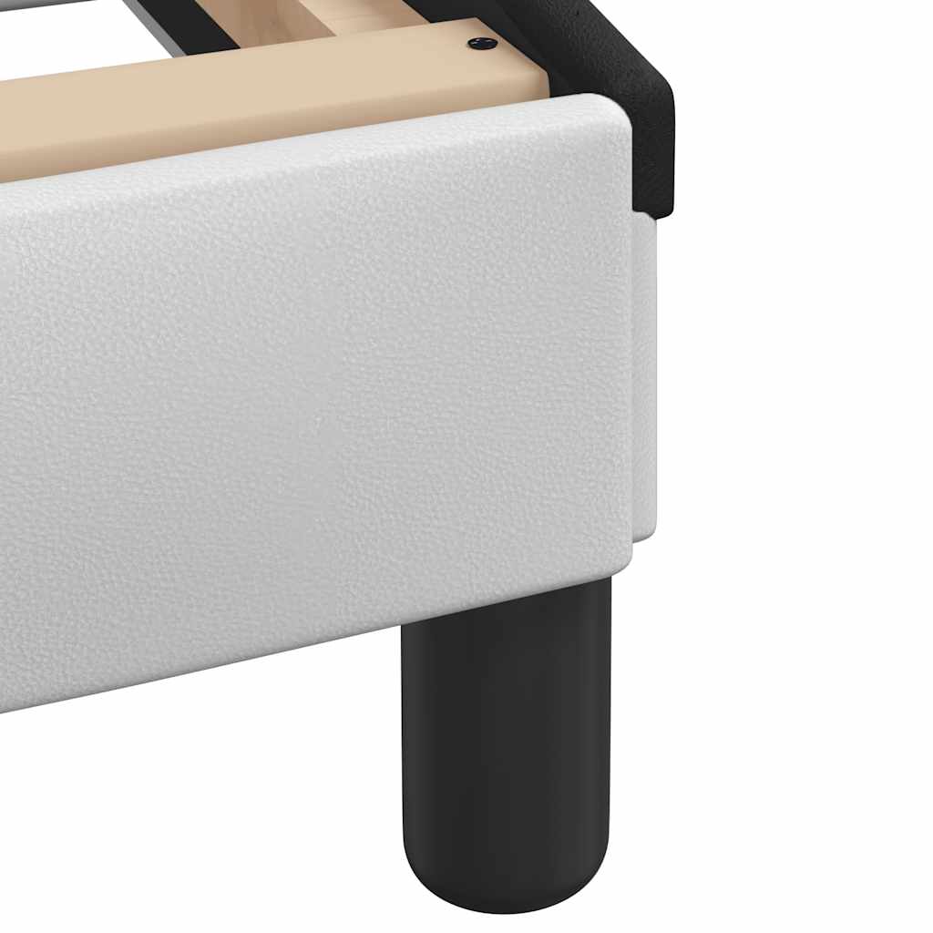 sengeramme uden madras Zadar 180x200 cm kunstlæder hvid og sort