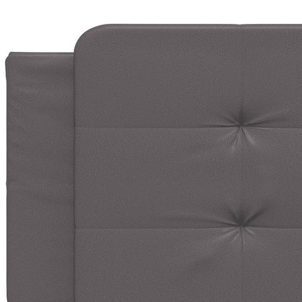 sengeramme uden madras Zadar 200x200 cm kunstlæder grå