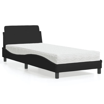 seng med madras Dover 80x200 cm stof sort