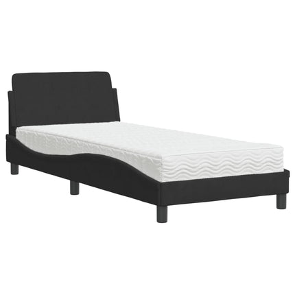 seng med madras Dover 80x200 cm velour sort