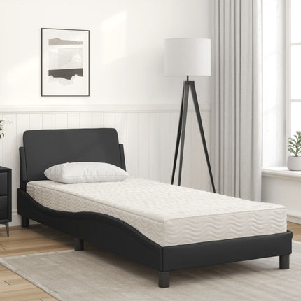 seng med madras Dover 80x200 cm kunstlæder sort