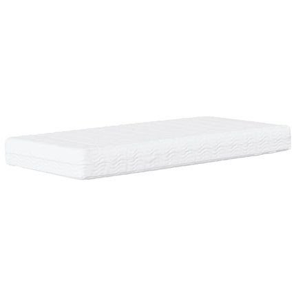 seng med madras Dover 90x190 cm stof cremefarvet