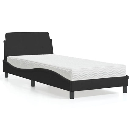 seng med madras Dover 90x190 cm velour sort