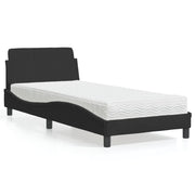 seng med madras Dover 90x190 cm velour sort