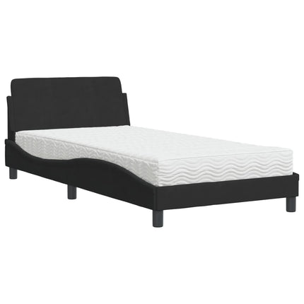 seng med madras Dover 100x200 cm velour sort