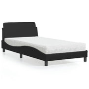 seng med madras Dover 100x200 cm kunstlæder sort