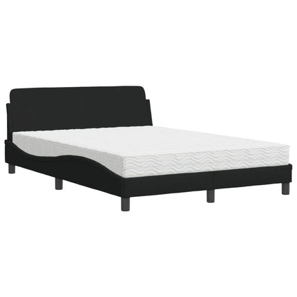 seng med madras Dover 120x200 cm stof sort