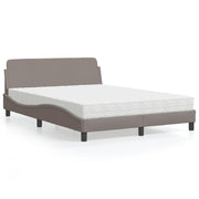 seng med madras Dover 120x200 cm stof gråbrun